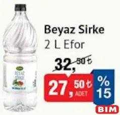 EFOR BEYAZ SİRKE 2 L EFOR BEYAZ SİRKE 2 L